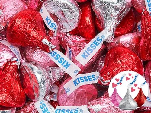 Hersheys Kisses Valentines Day 1lb Bag 